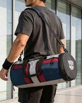 Unisex Colourblocked Duffle Bag-image-33