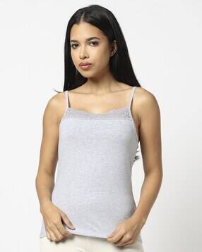 yousta Knitted Camisole with Lace Details-picture-29