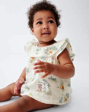 Girls Printed Top & Shorts Set-image-3