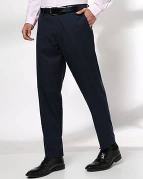 netplay Men Slim Fit Flat-Front Trousers-picture-44