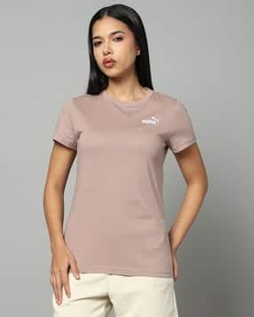 Women Essentials Small No.1 Logo Regular Fit Cotton T-Shirt-image-48