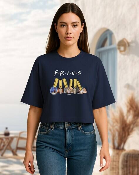 Hellcat Women Graphic Print Regular Fit Round-Neck T-Shirt