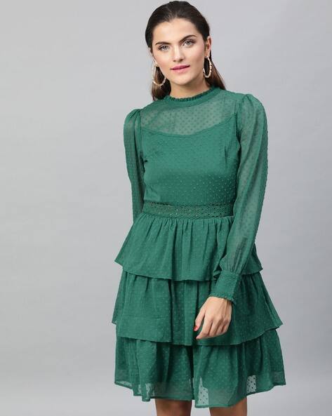 STREET9 Women Round-Neck Tiered Dress