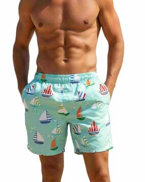 buda jeans co Men High-Rise Graphic Print Regular Fit Shorts-picture-51