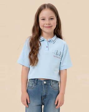 u.s. polo assn. Girls Regular Fit Polo T-Shirt-picture-12