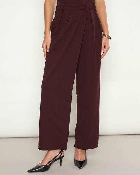 Sassafras Women Straight Fit Mid-Rise Pants
