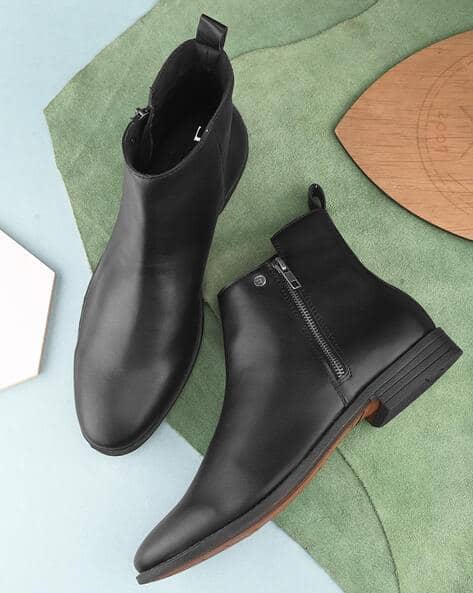 EL PASO Men Round-Toe Chelsea Boots
