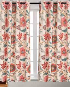 rrc Set of 2 Floral Print Window Curtains -picture-31