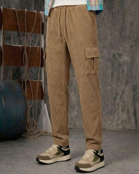 Buda Jeans Co Men Abstract Relaxed Fit Trousers