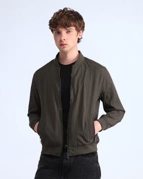 flying machine Men Zip-Front Regular Fit Bomber Jacket-picture-14