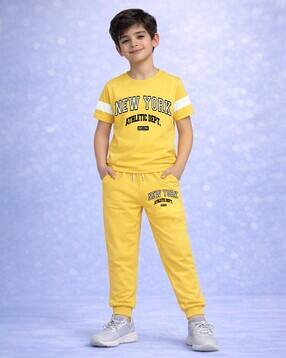 trampoline Boys Graphic Pants & T-Shirt Set-picture-42