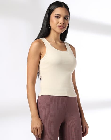 RIO BASIC Women Ribbed Regular Fit Tank Top
