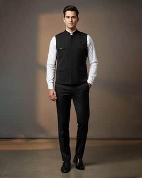 Men Regular Fit Nehru Jacket    -image-22