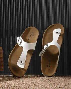 el paso Men T-Strap Flip-Flops with Buckle Accent-picture-52