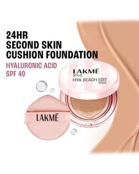 lakme 9to5 Hya Beach Edit Cushion Foundation SPF40 Full Matte Coverage W 180-Warm Natural-picture-36