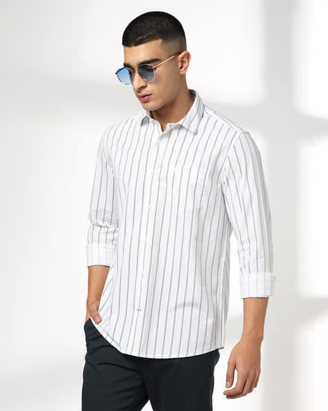 NETPLAY Men Striped Slim Fit Shirt Offers & Cashback