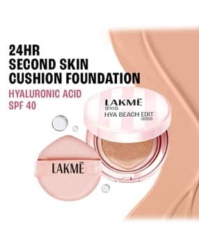 lakme 9to5 Hya Beach Edit Cushion Foundation SPF40 Full Matte CoverageW 160-Warm Sand-picture-38