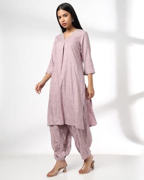 avaasa mix n' match Women Floral Print Straight Kurta with Salwar-picture-21