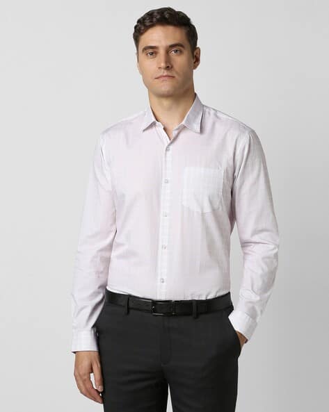 PETER ENGLAND Men Micro Print Regular Fit Shirt
