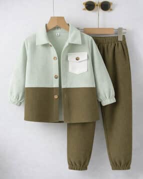 fastdeal x ag Boys Striped Shirt & Joggers Set-picture-43