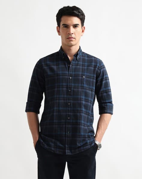 Arrow Sports Men Slim Fit Cotton Shirt