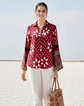 Bandhni Rabari Printed Shirt-image-19