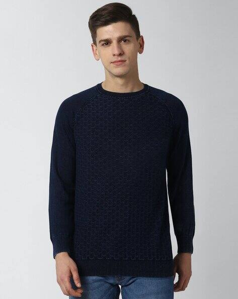PETER ENGLAND Men Regular Fit Crew-Neck Pullover