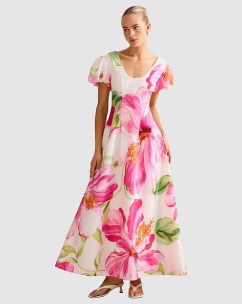 Forever New Women Printed Fit & Flared Dress