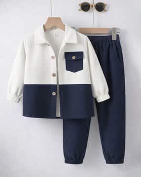 fastdeal x ag Boys Striped Shirt & Joggers Set-picture-53