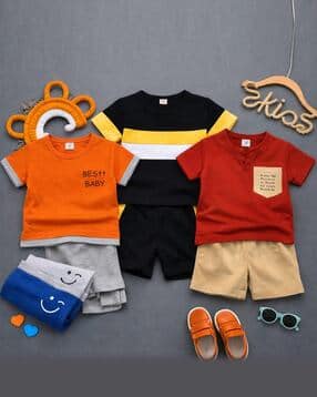 Boys Printed Shorts & T-Shirt Set-image-7