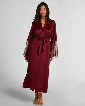 hunkemoller Lace Satin Long Kimono-picture-1