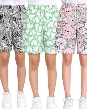 totztouch Girls Printed Pack of 3 Shorts-picture-43