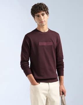 Men Brand Embroidered Regular Fit Sweatshirt-image-18