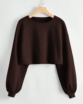 buda jeans co Women Regular Fit Round-Neck Crop Top-picture-29