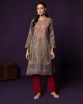 lakshita Women Printed Round-Neck Kurta-picture-15