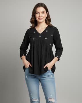 Rayon Embroidery Top-image-23