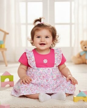 v-mart Girls Floral Print A-Line Dress-picture-21