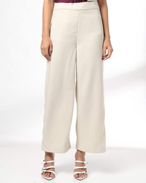 FIG Women Relaxed Fit Palazzos with Insert Pockets