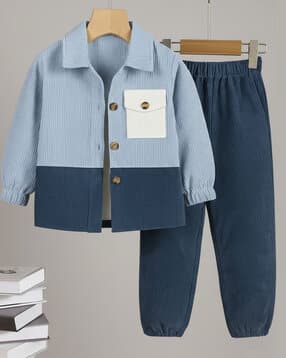 fastdeal x ag Boys Striped Shirt & Joggers Set-picture-16