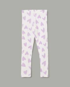 fame forever by lifestyle Girls Heart Print Leggings-picture-37