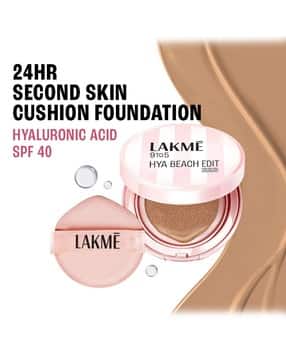 lakme 9to5 Hya Beach Edit Cushion Foundation SPF40 Full Matte Coverage N 340-Neutral Almond-picture-48