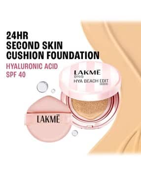 lakme 9to5 Hya Beach Edit Cushion Foundation SPF40 Full Matte Coverage W120 - Warm Creme-picture-52