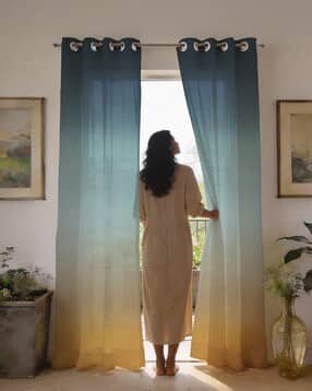 Pack of 2 Ombre-Dyed Sheer Window Curtains -image-33