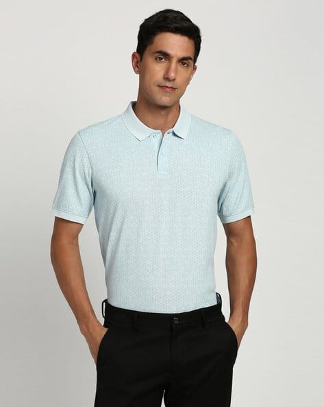 PETER ENGLAND Men All-Over Print Regular Fit Polo T-Shirt