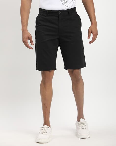 INDIAN TERRAIN Men Regular Fit Cotton Shorts