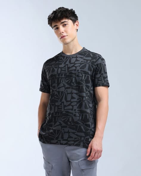 FLYING MACHINE Men Printed Regular Fit Crew-Neck T-Shirt