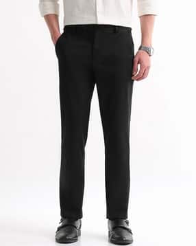 arrow Men Tapered Fit Trousers with Insert Pockets-picture-30