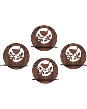 Set of 4 Pieces Decorative Wooden Wall Hanging-image-6