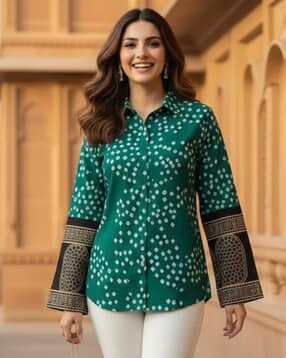 indie picks Bandhni Rabari Printed Shirt-picture-28