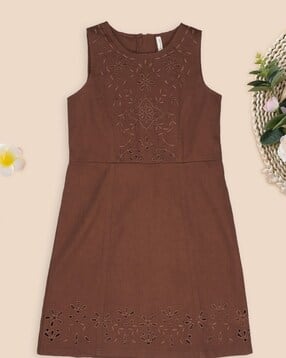 pantaloons junior Girls Embroidered A-Line Dress-picture-20
